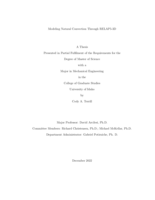 Modeling Natural Convection Through RELAP5-3D