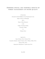 Assessing spatial and temporal impacts of forest management on water quality