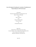 Survey Development Examining the Association of Socialization and Physical Educator CSPAP Involvement