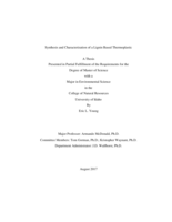 Synthesis and Characterization of a Lignin Based Thermoplastic