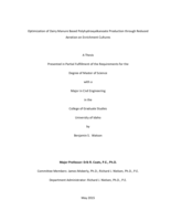 Optimization of Dairy Manure Based Polyhydroxyalkanoate Production through Reduced Aeration on Enrichment Cultures