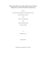 Prioritizing Bicycle Facility Improvement Projects Based on Low-Stress Network Connectivity