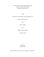 VOLCANIC, STRUCTURAL, AND MORPHOLOGICAL HISTORY OF SANTA CRUZ ISLAND,  GALÁPAGOS ARCHIPELAGO
