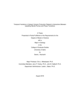 Temporal Variations in Hotspot Volcanic Production Related to Interactions Between Upwelling Mantle Plumes and Phase Transitions