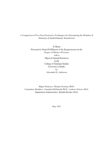 A Comparison of Two Non-Destructive Techniques for Determining the Modulus of Elasticity of Small-Diameter Roundwood