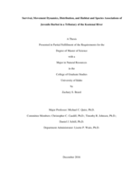 Survival, Movement Dynamics, Distribution, and Habitat and Species Associations of Juvenile Burbot in a Tributary of the Kootenai River