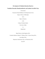 Development of Oxidation Reactions Based on  Vanadium Pentoxide, Dimethylsulfoxide, and Synthetic Iron-Rich Clays