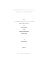 HYPERSPECTRAL REMOTE SENSING IN MINERAL EXPLORATION: AMMONIUM-ILLITE AS A PATHFINDER FOR GOLD