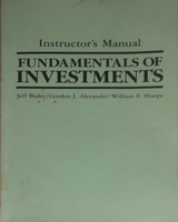 Instructor's manual: Fundamentals of investments