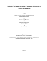 Exploring Cue Salience in the Cue-Consequence Relationship of Virtual Fence for Cattle