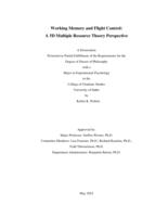 Working Memory and Flight Control: A 5D Multiple Resource Theory Perspective