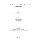 Patterns of Bee Diversity and Plant-Pollinator Interactions in the Palouse Prairie