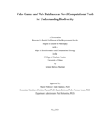 Video Games and Web Databases as Novel Computational Tools for Understanding Biodiversity