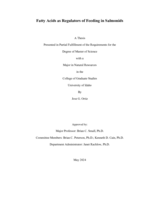 Fatty Acids as Regulators of Feeding in Salmonids