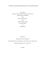 The Politics of Tributary Habitat Restoration in the Columbia River Basin