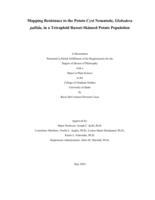 Mapping resistance to the Potato Cyst Nematode, Globodera pallida, in a tetraploid russet-skinned potato population