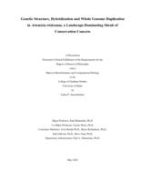 Genetic structure, hybridization and whole genome duplication in Artemisia tridentata, a landscape-dominating shrub of conservation concern