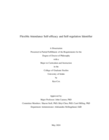 Flexible Attendance Self-efficacy and Self-regulation Identifier