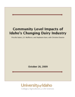 Community Level Impacts of Idaho's Changing Dairy Industry