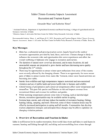 Recreation & Tourism Technical Report