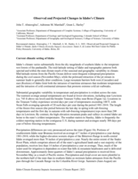Climate Technical Report