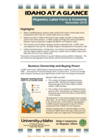 Hispanic Labor Force & Economy (2010)
