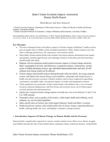 Human Health Technical Report