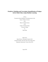 Predictive Modeling and Uncertainty Quantification of Fatigue Life in Metal Alloys using Machine Learning