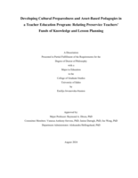 Developing Cultural Preparedness and Asset-Based Pedagogies in a Teacher Education Program: Relating Preservice Teachers’ Funds of Knowledge and Lesson Planning