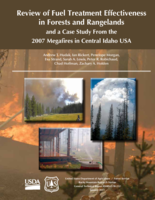 Review of fuel treatment effectiveness in forests and rangelands and a case study from the 2007 megafires in central, Idaho, USA