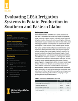Evaluating LESA irrigation systems in potato production in southern and eastern Idaho
