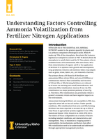 Understanding Factors Controlling Ammonia Volatilization from Fertilizer Nitrogen Applications