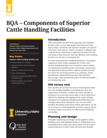 BQA - Components of Superior Cattle Handling Facilities