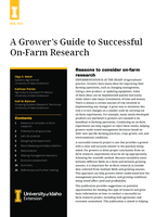 A Grower's Guide to Successful On-Farm Research