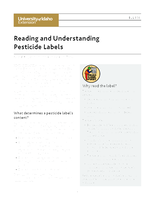 Reading and Understanding Pesticide Labels