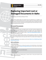 Replacing Important Lost or Damaged Documents in Idaho