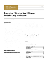 Improving Nitrogen Use Efficiency in Crop Production