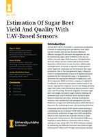 Estimation of Sugar Beet Yield and Quality with UAV-Based Sensors