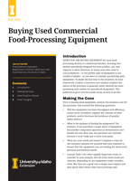 Things to Consider When Buying Used Commercial Food-Processing Equipment