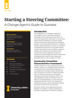 Starting a Steering Committee: A Change Agent s Guide to Success