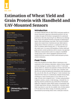 Estimation of Wheat Yield and Grain Protein with Handlheld and UAV-Mounted Sensors