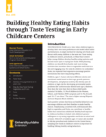 Building Healthy Eating Habits through Taste Testing in Early Childcare Centers