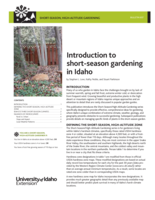 Short-Season, High-Altitude Gardening: Introduction to Short-Season Gardening in Idaho