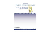 Estimating Water Requirements of Hard Red Spring Wheat for Final Irrigations