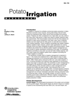 Potato Irrigation Management