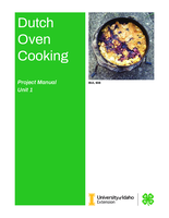 4-H Dutch Oven Cooking, Unit 1