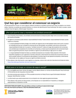 Que hay que considerar al comenzer un negocio