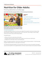 Nutrition for Older Adults: Preventing Malnutrition as the Body Ages