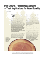 Tree Growth, Forest Mgmt, &  Implications Wood Quality
