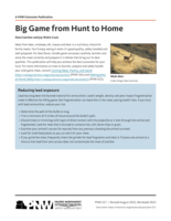 Big Game from Hunt to Home